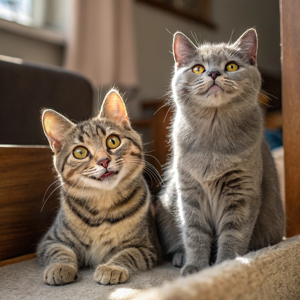 Luna y Simba (Gatos)